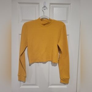 TNA cropped waffle long sleeve